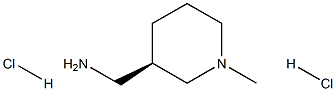 (R)-1-Methyl-3-aMinoMethyl-piperidine dihydrochloride Struktur
