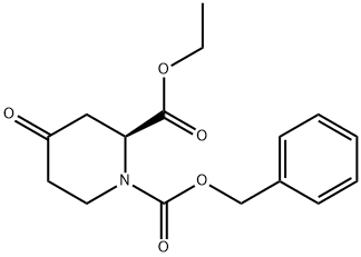 (S)-1-Cbz-4-oxo-piperidine-2-carboxylic acid Methyl ester, 1389251-05-1, 结构式