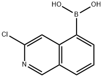 3-クロロイソキノリン-5-ボロン酸 化学構造式