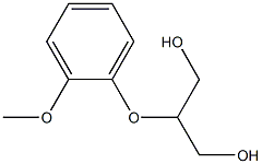 2-(2-Methoxyphenoxy)propan-1,3-diol Struktur