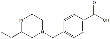 (S)-1-(4-carboxyphenyl Methyl)-3-ethyl-piperazine Structure