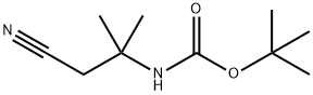 tert-butyl 1-cyano-2-Methylpropan-2-ylcarbaMate 化学構造式