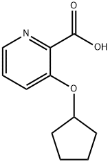 3-(cyclopentyloxy)picolinic acid Struktur