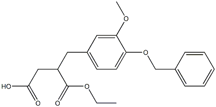 [[3-Methoxy-4-(phenylMethoxy)phenyl]Methyl]butanedioic Acid Ethyl Ester Structure