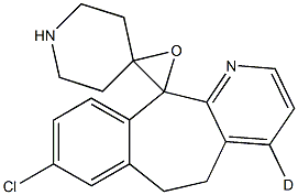 8-Chloro-6,11-dihydro-11-(4-piperidinylidene)-5H-benzo[5,6]cyclohepta[1,2-b]pyridine-d 1-Oxide Structure
