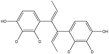 4,4'-[(1Z,2Z)-1,2-Diethylidene-1,2-ethanediyl]bisphenol-d2 Structure