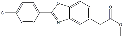 2-(4-Chlorophenyl)-5-benzoxazoleacetic Acid Methyl Ester Structure