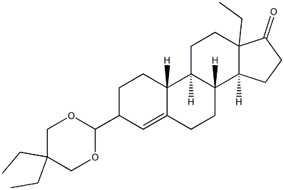 3-(5,5-Diethyl-1,3-dioxan-2-yl)-13-ethyl-gon-4-en-17one Structure