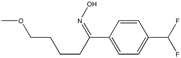 5-Methoxy-1-[4-(difluoroMethyl)phenyl]-1-pentanone OxiMe Structure