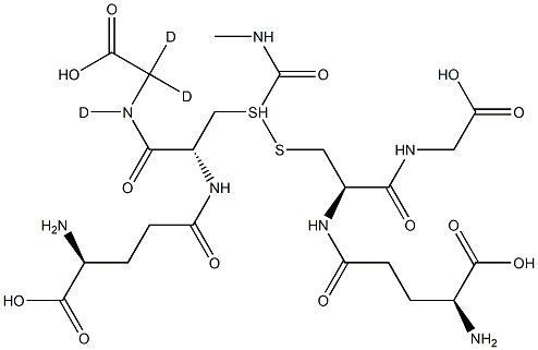S-(N-MethylcarbaMoyl)glutathione-d3 结构式