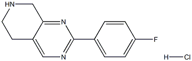 2-(4-Fluoro-phenyl)-5,6,7,8-tetrahydro-pyrido[3,4-d]pyriMidine hydrochloride Structure