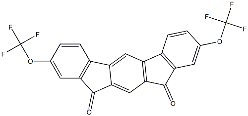 5,11-双(三氟甲氧基)茚并[2,1-B]芴-1,3-二酮,,结构式