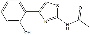 2-乙酰基氨基-4-(2-羟基苯)噻唑,97%, , 结构式