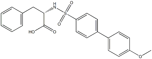 N-(4'-甲氧基-4-联苯基磺酰基)-L-苯基丙氨酸 结构式