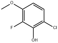 6-クロロ-2-フルオロ-3-メトキシフェノール 化学構造式