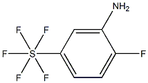 2-Fluoro-5-(pentafluorothio)aniline, 97% Structure