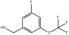 3-氟-5-(三氟甲氧基)苯甲醇, 86256-47-5, 结构式