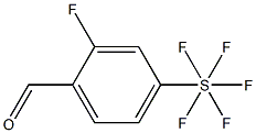 2-Fluoro-4-(pentafluorothio)benzaldehyde, 97% Struktur