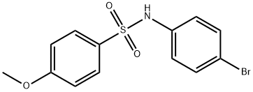 N-(4-BroMophenyl)-4-MethoxybenzenesulfonaMide, 97% Structure