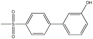 4'-Methanesulfonyl-biphenyl-3-ol Struktur
