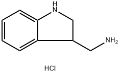 3-(氨甲基)吲哚啉二盐酸盐, 1408058-15-0, 结构式