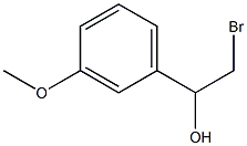 2-溴-1-(3-甲氧基苯基)乙醇 结构式