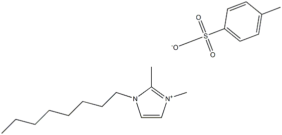 1-辛基-2,3-二甲基咪唑对甲基苯磺酸盐, , 结构式