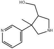 ((3S,4R)-4-METHYL-4-(PYRIDIN-3-YL)PYRROLIDIN-3-YL)METHANOL 结构式