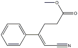 (E)-METHYL 5-CYANO-4-PHENYLPENT-4-ENOATE Structure