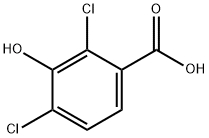 2,4-二氯-3-羟基苯甲酸, 91658-93-4, 结构式
