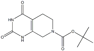 tert-butyl 2,4-dioxo-1,2,3,4,5,6-hexahydropyrido[3,4-d]pyriMidine-7(8H)-carboxylate Struktur
