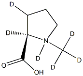 N-Methyl-d3-D-proline-d3 结构式