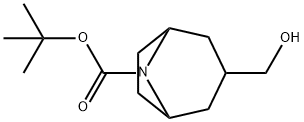 3-(羟甲基)-8-氮杂二环[3.2.1]辛烷-8-BOC,799283-62-8,结构式
