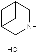 3-アザビシクロ[3.1.1]ヘプタンHCL 化学構造式