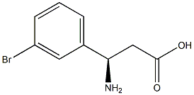 (R)-3-Amino-3-(3-bromo-phenyl)-propanoic acid Structure
