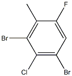 2-fluoro-4,6-dibroMo-5-chlorotoluene Structure