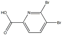 2,3-Dibromo-6-pyridinecarboxylic acid Struktur