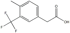 4-甲基-3-三氟甲基苯乙酸, , 结构式