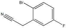 2-BroMo-5-fluorophenyl acetonitrile Structure