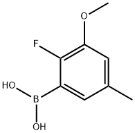 2-Fluoro-3-methoxy-5-methylphenylboronic acid, 2096329-52-9, 结构式