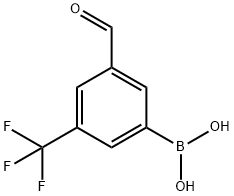3-Formyl-5-(trifluoromethyl)phenylboronic acid Struktur