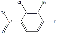 2-chloro-3-broMo-4-fluoronitrbenzene 化学構造式