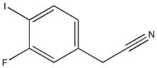 3-氟-4-碘苯乙腈, , 结构式
