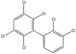2,2',3,3',5,6-Hexachlorobiphenyl Solution,,结构式