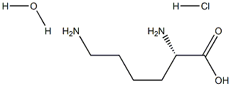 L-LYSINE:HCL:H2O Structure