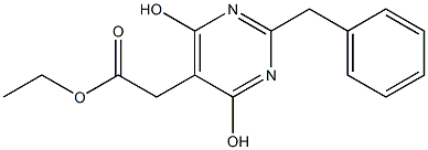 ethyl 2-(2-benzyl-4,6-dihydroxypyriMidin-5-yl)acetate Struktur