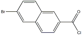 6-溴-2-萘甲酰氯, , 结构式