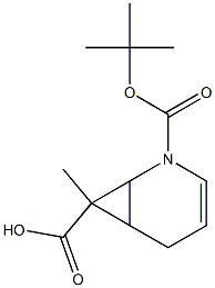 2-tert-Butyl 7-methyl 2-aza-bicyclo[4.1.0]hept-3-ene-2,7-dicarboxylate Struktur