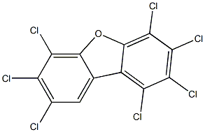 1,2,3,4,6,7,8-Heptachlorodibenzofuran 50 μg/mL in Toluene Struktur