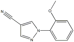 1 - (2-甲氧基苯基)-1H -吡唑- 4 -腈, 1269292-78-5, 结构式